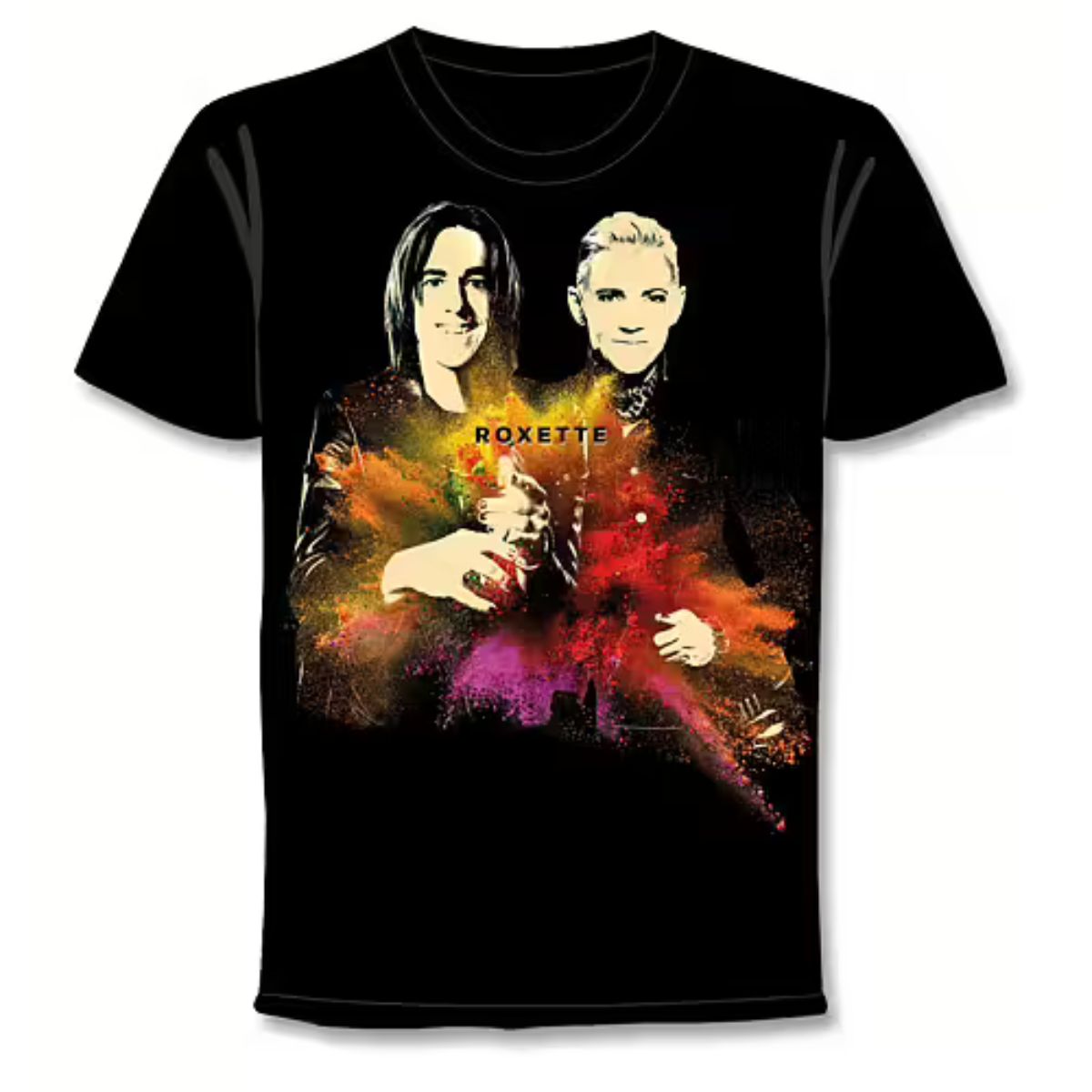 ROXETTE- T-SHIRT PHOTO COLOUR SPLASH